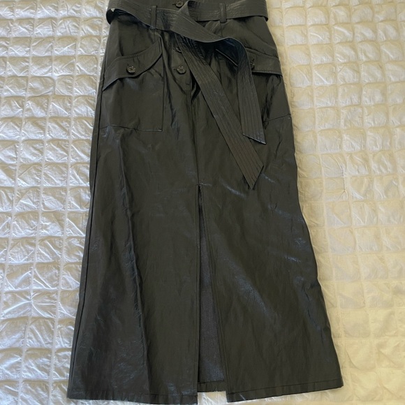 Rails Edem black faux leather midi skirt - Picture 6 of 14